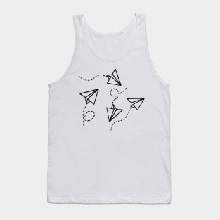 Paper airplane Tank Top